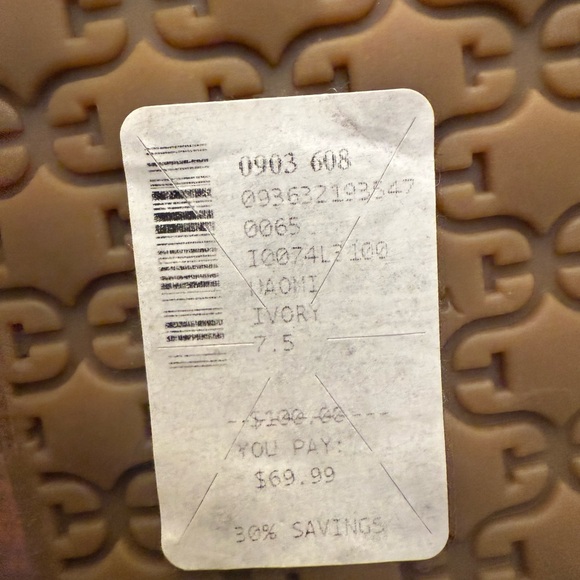 New Sam Edelman Women's Naomi Ivory Sandal ￼ ~Size 7.5 - Picture 10 of 12